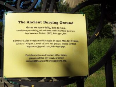 Ancient Burial Ground Plaque